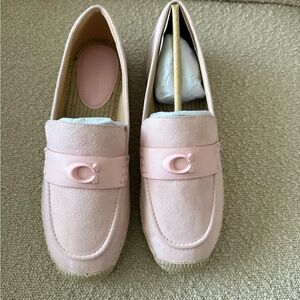 New Coach Blush Pink Loafers for Women
